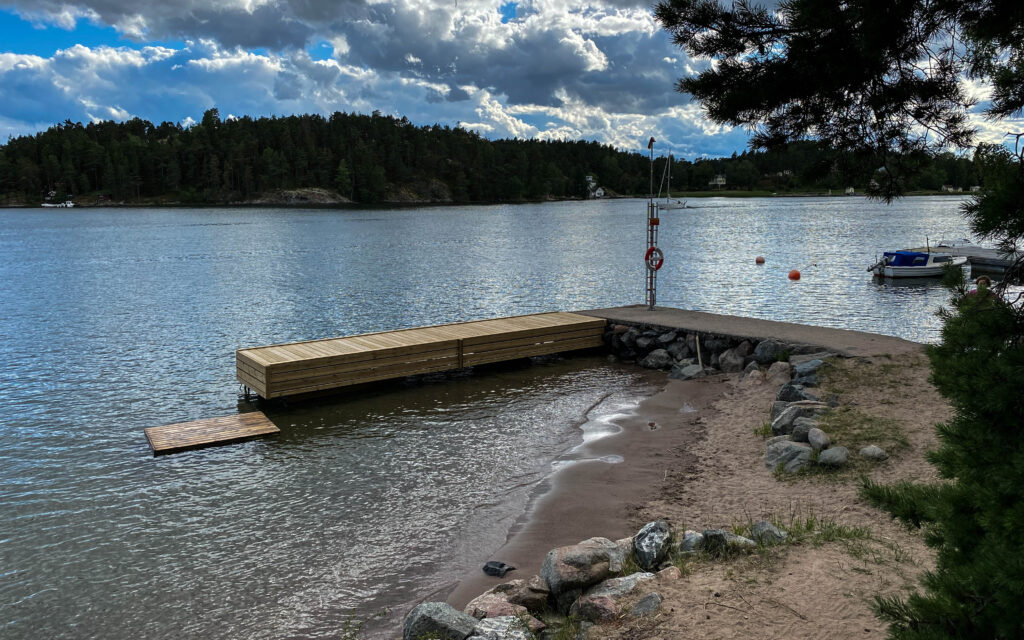 Grönviksbadet på Rindö.