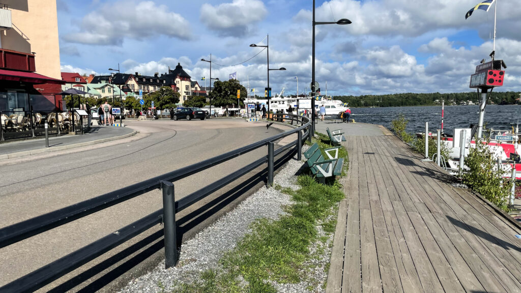 Utsikt över vaxholms hotell.